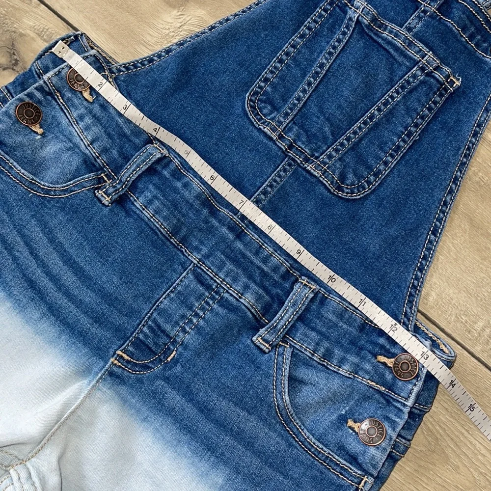 Justice Girl Jean Short Overalls Size 14